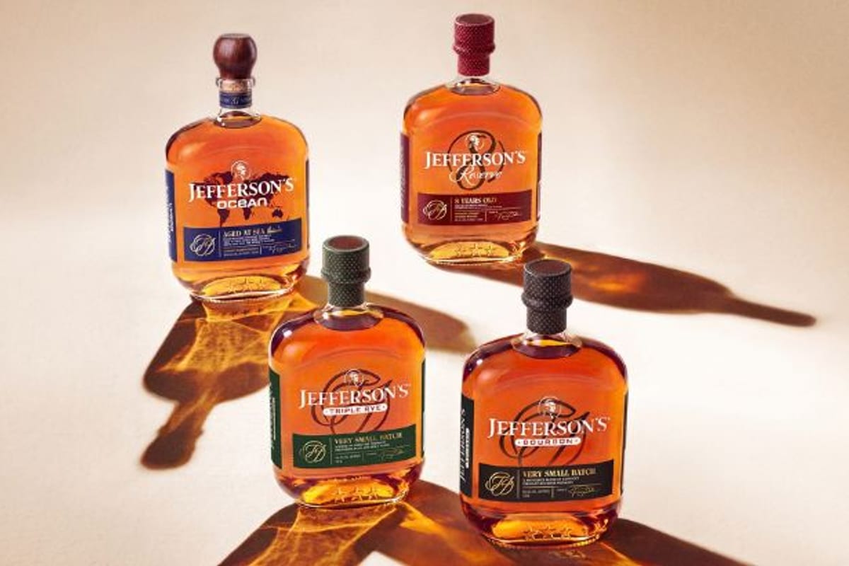 Jefferson's redesigns its bourbon lineup and adds an 8-year age statement to Reserve