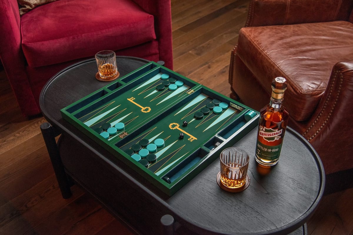 Old Fitzgerald teams with Jonathan Adler on a $425 backgammon set