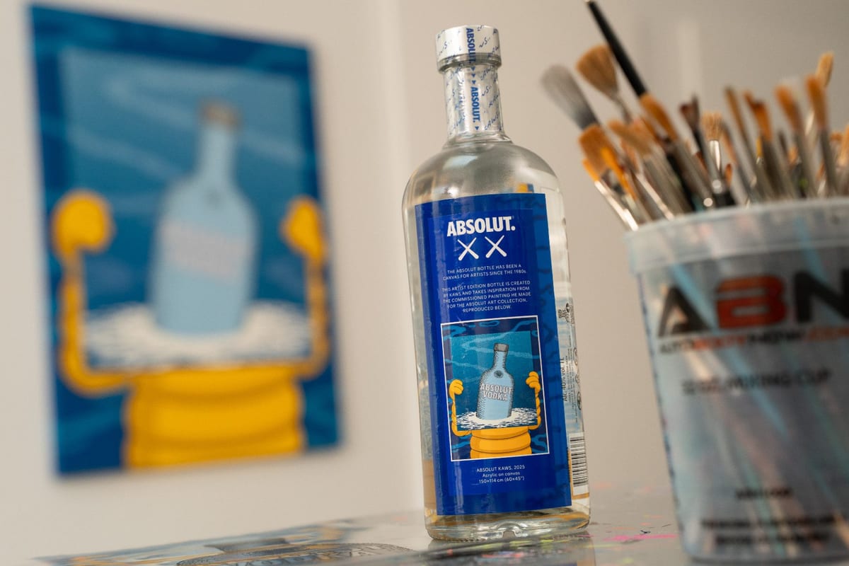 Absolut puts KAWS artwork on its bottle for new Artist Edition