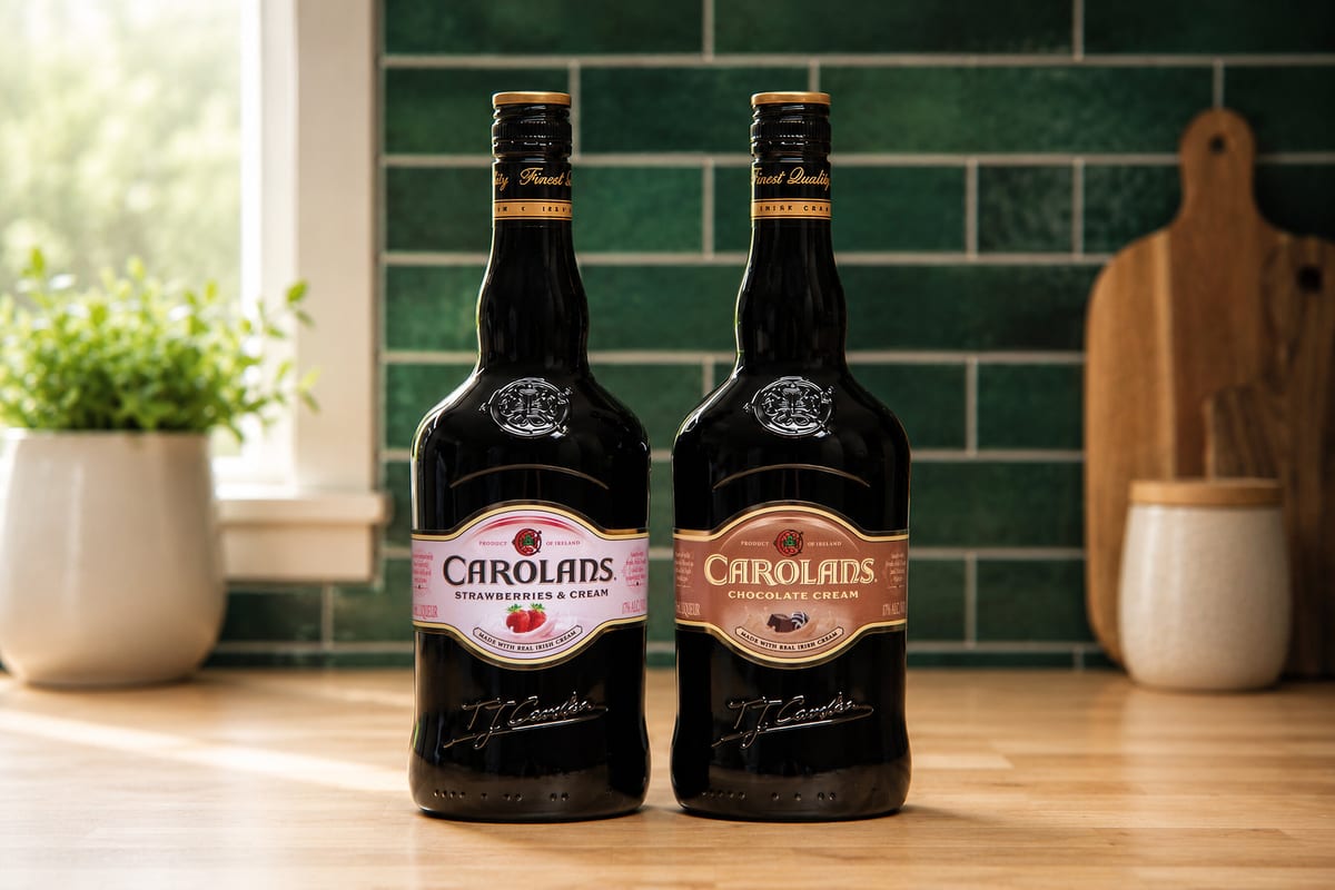 Carolans adds Strawberries & Cream and Chocolate Cream to Irish cream line